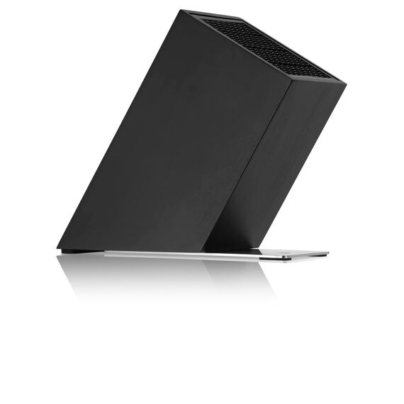 WMF FlexTec Messerblock, schwarzlackierter Messerhalter für bis zu 15 Küchenmesser, vielseitiges FlexTec Design, optimaler Klingenschutz, Cromargan®: Edelstahl Rostfrei 18/10, hochwertiger Kunststoff