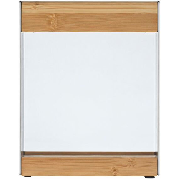 WMF Messerblock Transparent unbestückt leer ohne Messer Flextec, Bambus, hell, kompaktes Design, platzsparend