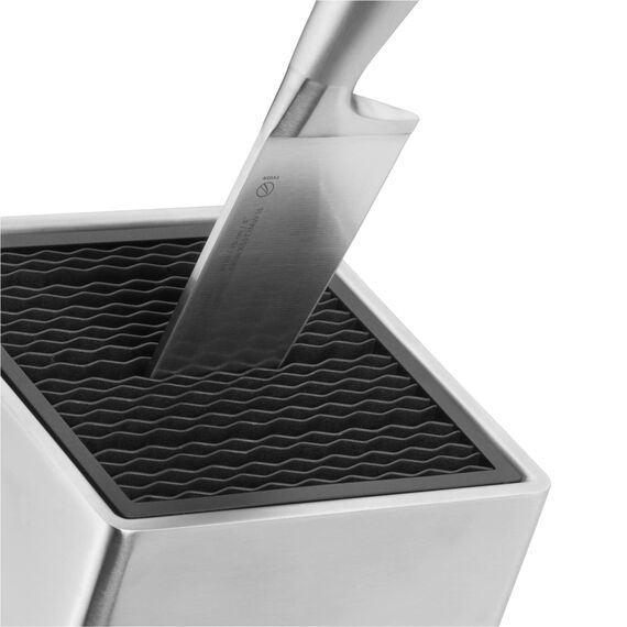 WMF Messerblock unbestückt leer ohne Messer Flextec Cromargan Edelstahl rostfrei silber