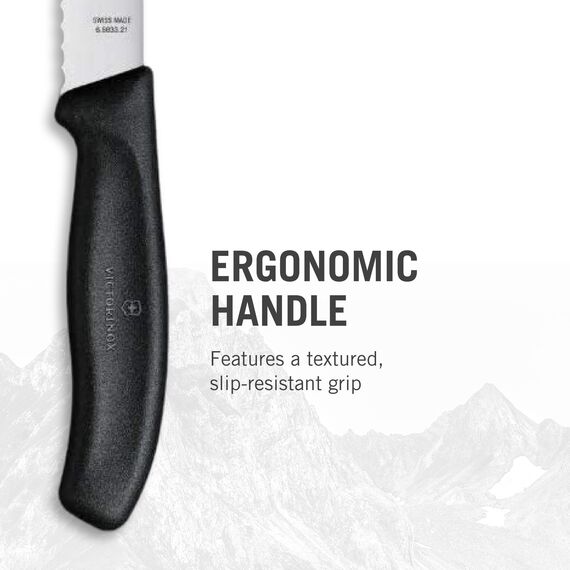 Victorinox Swiss Classic Küchenmesser Set, Küchengarnitur, 5-teilig, Extra Scharf, Swissmade, schwarz