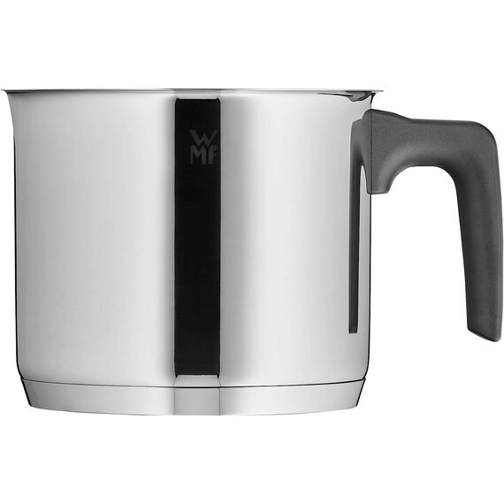 WMF Milchtopf Induktion ohne Deckel 14 cm, kleiner Topf 1,7l, Milchkochtopf Cromargan Edelstahl poliert, Schüttrand, Kunststoffgriff, spülmaschinengeeignet