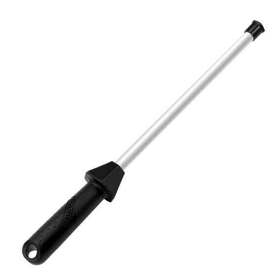 SHARPAL 118H Professioneller Keramik-Schärfstab Küchenmesser-Schärfstab mit bruchsicherer Kappe Eingebaute Winkelführung