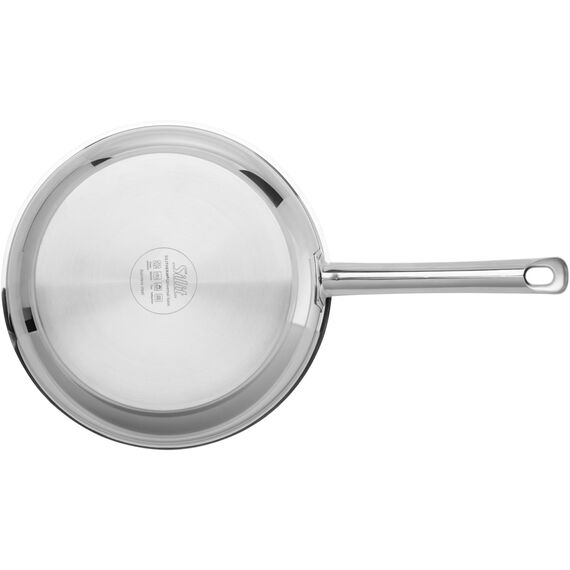 Silit Calabria Bratpfanne 24 cm Induktion, Edelstahlpfanne beschichtet, Edelstahlgriff, Antihaftbeschichtung, backofenfest bis 260 Grad, für alle Herdaten geeignet, für schonendes Braten