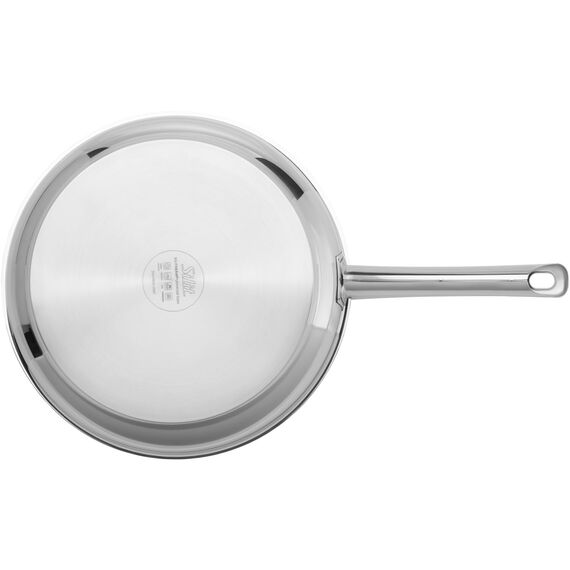Silit Calabria Pfannen Set Induktion 2-teilig, 2 Bratpfannen 24, 28 cm, polierter Edelstahl, Antihaftversiegelung, backofengeeignet, wärmereduzierender Griff, breiter Schüttrand, induktionsgeeignet