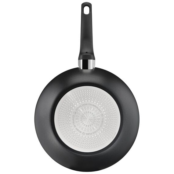 Tefal Hard Titanium On Wokpfanne Induktion 28 cm, Antihaftversiegelung, Thermo-Signal bei idealer Brattemperatur, für alle Herdarten geeignet, Aluminium, schwarz, G28819
