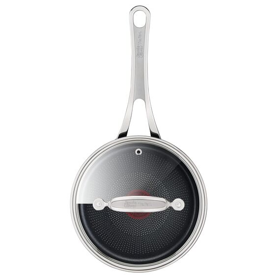 Tefal Jamie Oliver Cook's Classics Kochtopf-Set, 3-teilig, antihaftbeschichtet, 16 & 18 & 20 cm Stielkasserolle mit Deckel, ofenfest, induktionsgeeignet, genieteter Griff, harteloxiertes Aluminium,
