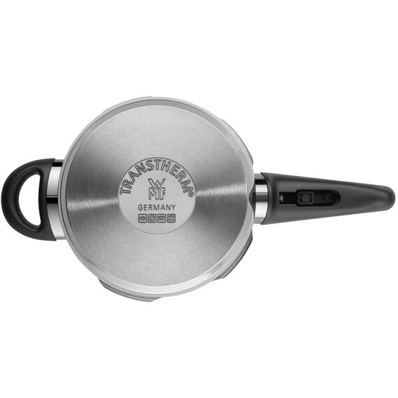 WMF Perfect One Pot Schnellkochtopf Induktion 2,5l, Dampfkochtopf, 2 Kochstufen, Einhand-Kochstufenregler, für alle Herdarten geeignet, Cromargan Edelstahl poliert