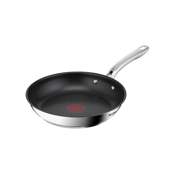 Tefal Infinite H8150425 - Induktionspfanne (24 cm, antihaftbeschichtet, Thermo-Signal bei idealer Temperatur, einfache Reinigung, geeignet für alle Herdarten, Edelstahl)