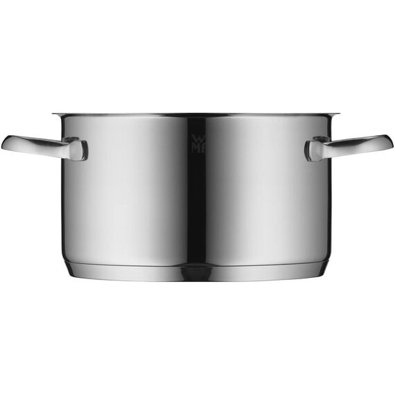 WMF Aparto Kochtopf groß 20cm, mit Glasdeckel, Fleischtopf, Induktionsgeeignet, 3,3l, Cromargan Edelstahl, poliert, unbeschichtet