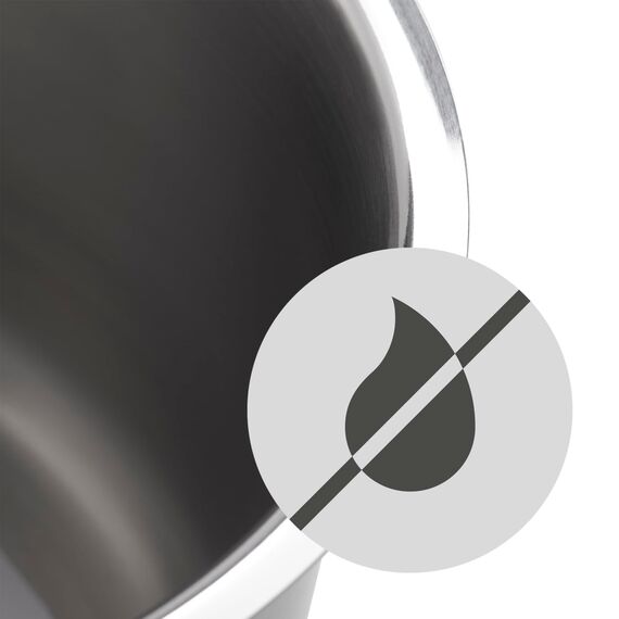 WMF Aparto Kochtopf groß 20cm, mit Glasdeckel, Fleischtopf, Induktionsgeeignet, 3,3l, Cromargan Edelstahl, poliert, unbeschichtet