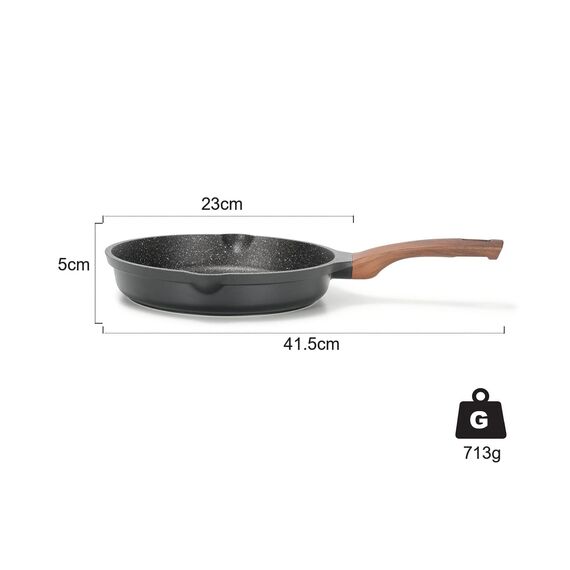 ZUOFENG Antihaft Pfanne Bratpfanne Beschichtet 20cm, Granit Pfannen Nonstick Frying Pan, Beschichtete Pfanne Für Gasherd Induktion