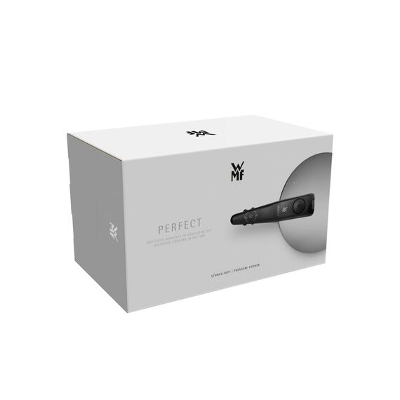 WMF Perfect One Pot Schnellkochtopf Induktion 4,5l, Dampfkochtopf, großes Kochsignal, 2 Kochstufen, abnehmbarer Deckelgriff, Cromargan Edelstahl