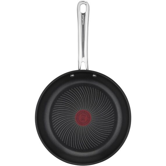 Tefal Infinite H8150425 - Induktionspfanne (24 cm, antihaftbeschichtet, Thermo-Signal bei idealer Temperatur, einfache Reinigung, geeignet für alle Herdarten, Edelstahl)