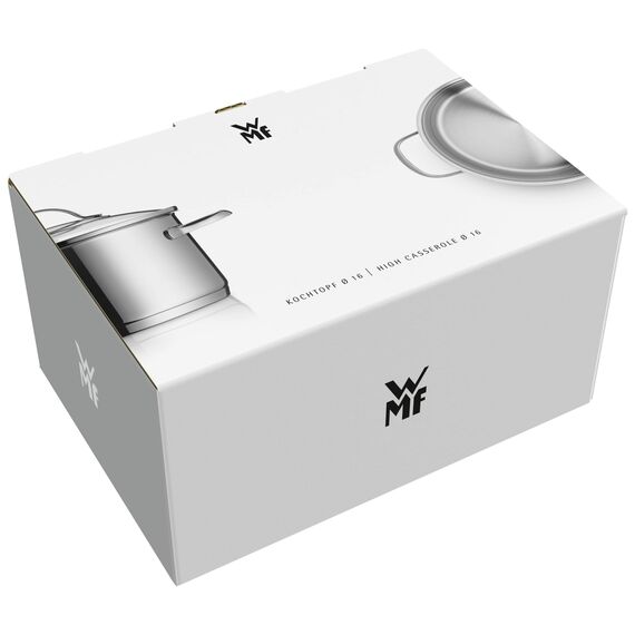 WMF Aparto Kochtopf klein 16cm, mit Glasdeckel, Bratentopf, Induktionsgeeignet, 1,4l, Cromargan Edelstahl, poliert, unbeschichtet, spülmaschinengeeignet