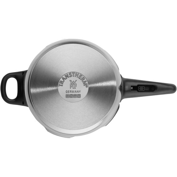 WMF Perfect One Pot Schnellkochtopf Induktion 6,5l, Dampfkochtopf, großes Kochsignal, 2 Kochstufen, abnehmbarer Deckelgriff, Cromargan Edelstahl
