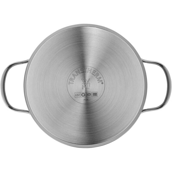 WMF Aparto Kochtopf groß 20cm, mit Glasdeckel, Fleischtopf, Induktionsgeeignet, 3,3l, Cromargan Edelstahl, poliert, unbeschichtet
