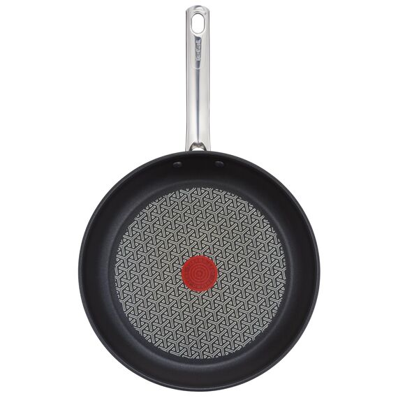 Tefal Duetto 3-teiliges Pfannenset 20,24 und 28 cm, Bratpfannen mit Thermo-Signal bei idealer Brattemperatur, Pfannen induktionsgeeignet für alle Herdarten, auch für Induktionsherde, A704S3