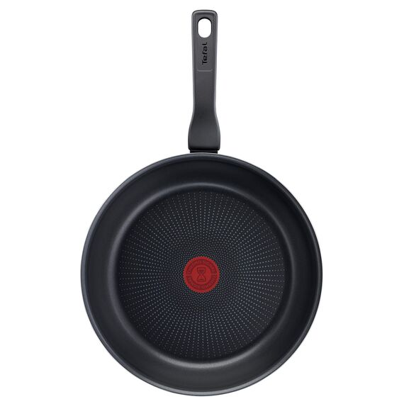 Tefal C38506 XL Force Bratpfanne 28 cm | Antihaftversiegelung | widerstandsfähig | robust | Thermo-Signal | Diffusion Base Pfannenboden | extragroße Form | stabiler Griff | Schwarz