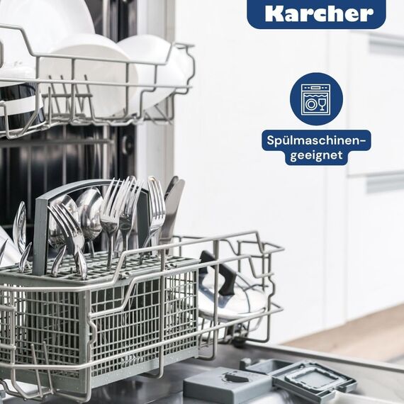 Karcher Induktion Bräter mit Deckel 2in1 (Aluguss, 8,7 Liter, inkl. Topfhandschuhe)