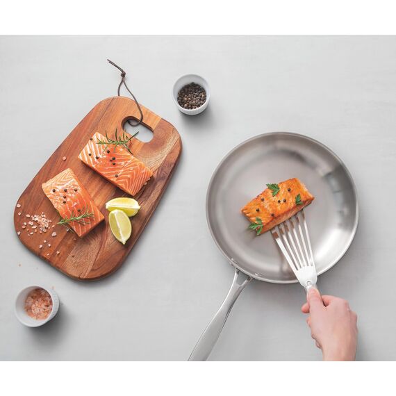 Tramontina Bratpfanne Grano, Ø 20 cm, Edelstahl, Induktion, Backofengeeigenet, spülmaschinengeeignet, Silber