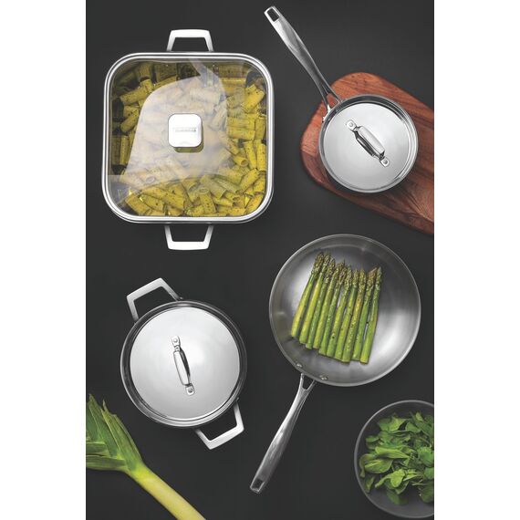 Tramontina Bratpfanne Grano, Ø 26 cm, Edelstahl, Induktion, ofenfest, spülmaschinengeeignet