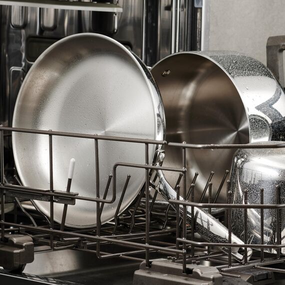 Tramontina Grano Bratpfanne, Ø 30 cm, Edelstahl, Induktion, ofenfest, spülmaschinengeeignet, große Edelstahlpfanne,scharfes und krosses Anbraten