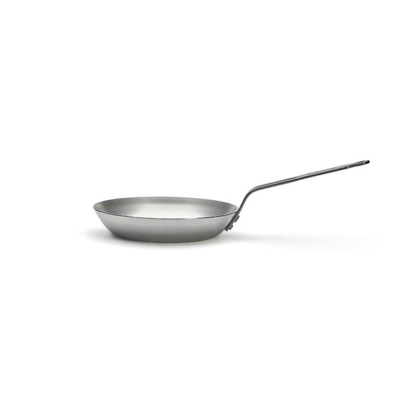 de Buyer - Bratpfanne LYONNAISE aus schwerem Eisenstahl - 22 cm - 5110.22, Silber
