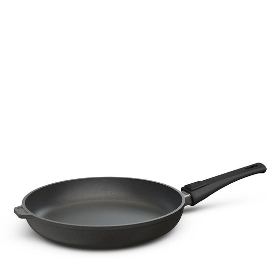 Hoffmann Aluguss Bratpfanne 24cm beschichtet I Abnehmbarer Griff Induktion ohne Glasdeckel