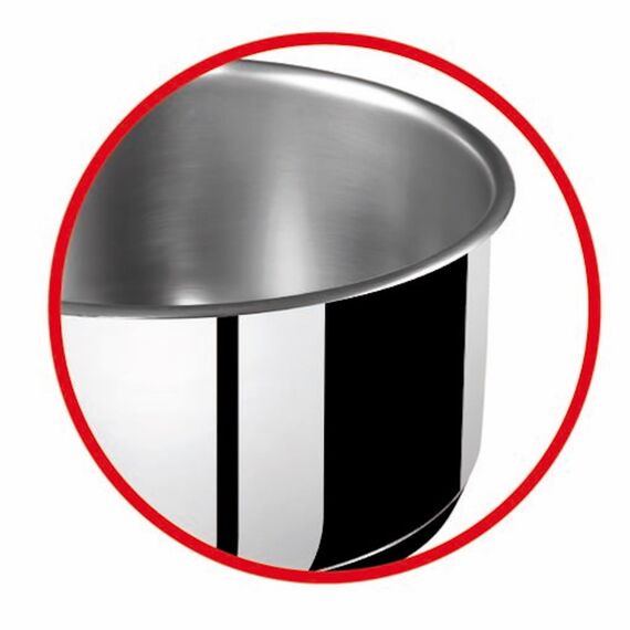 Tefal Ingenio Preference 4-teiliges Kasserollenset, 16/18/20 cm, Topfset abnehmbarer Griff, Topfset Induktion stapelbar, platzsparend, einfache Handhabung und Reinigung, Edelstahl, L94195