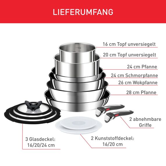 Tefal Ingenio Preference On Topf- & Pfannenset 13-teilig