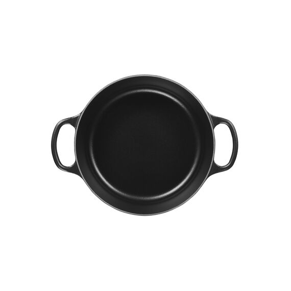 Le Creuset Signature Gusseisen-Bräter mit Deckel, Ø 24 cm, Rund, Für alle Herdarten und Induktion geeignet, Volumen: 4,2 l, 4,305 kg, Schwarz, 21177240000430