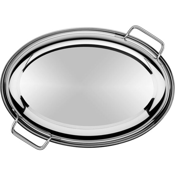 WMF Bräter mit Deckel backofengeeignet, 8,5l, Bräter Induktion, Cromargan Edelstahl, Induktionsdeckel, Bratenthermometer, 41x28,5x18cm