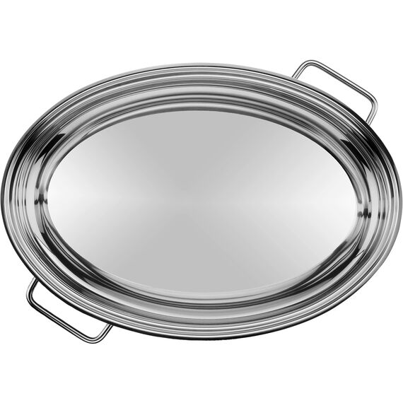 WMF Bräter mit Deckel backofengeeignet, 8,5l, Bräter Induktion, Cromargan Edelstahl, Induktionsdeckel, Bratenthermometer, 41x28,5x18cm