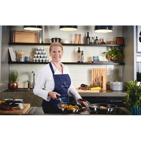 ZWILLING CORNELIA POLETTO Bratpfanne, 20 cm, mit 4-lagiger Antihaftbeschichtung mit Diamantpartikeln, 18/10 Edelstahl, für alle Herdarten inkl. Induktion
