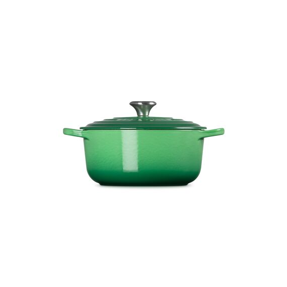 Le Creuset Signature Gusseisen-Bräter mit Deckel, Ø 20 cm, Rund, Für alle Herdarten und Induktion geeignet, Volumen: 2,4 l, 3,092 kg, Bamboo, 21177204082430