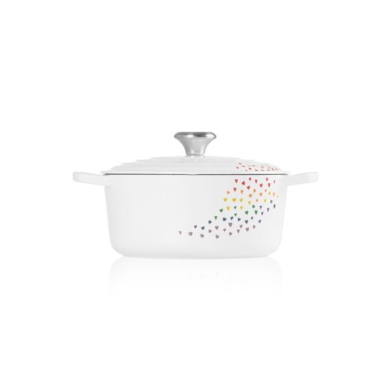 Le Creuset Signature Gusseisenbräter mit Deckel, Ø 24 cm, rund, geeignet für alle Herdarten und Induktion, Volumen: 4,2 l, 4,305 kg, Loving Collection, 21177248471430