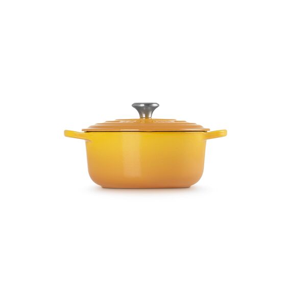 Le Creuset Signature Gusseisen-Bräter mit Deckel, Ø 20 cm, Rund, 2.4 l, 3.092 kg, Nectar, 21177206724430