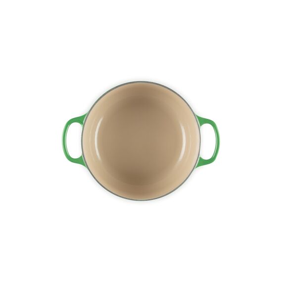 Le Creuset Signature Gusseisen-Bräter mit Deckel, Ø 20 cm, Rund, Für alle Herdarten und Induktion geeignet, Volumen: 2,4 l, 3,092 kg, Bamboo, 21177204082430