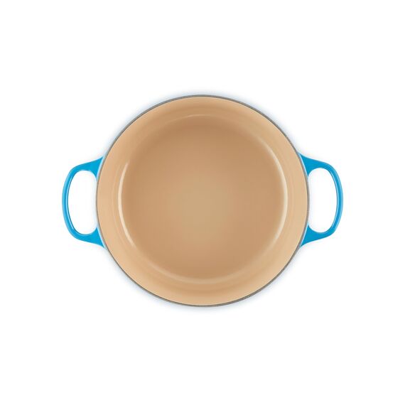 Le Creuset Signature Gusseisen-Bräter mit Deckel, Ø 28 cm, Rund, Für alle Herdarten und Induktion geeignet, Volumen: 6,7 l, 6,125 kg, Marseille