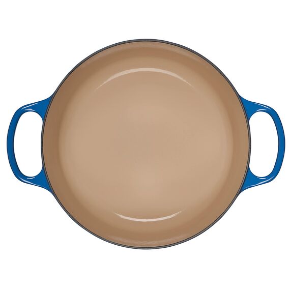 Le Creuset Signature Gusseisen-Bräter mit Deckel, Ø 26 cm, Rund, Für alle Herdarten und Induktion geeignet, Volumen: 5,3 l, 5,135 kg, Marseille