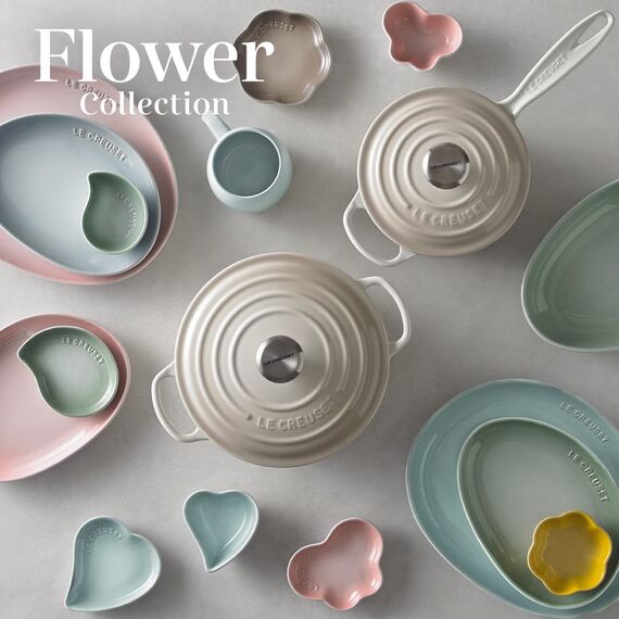 Le Creuset Signature Gusseisen-Bräter mit Deckel, Ø 22 cm, Rund, Für alle Herdarten und Induktion geeignet, Volumen: 3,3 l, 3,932 kg, Meringue, 21177227164430