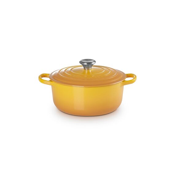 Le Creuset Signature Gusseisen-Bräter mit Deckel, Ø 20 cm, Rund, 2.4 l, 3.092 kg, Nectar, 21177206724430