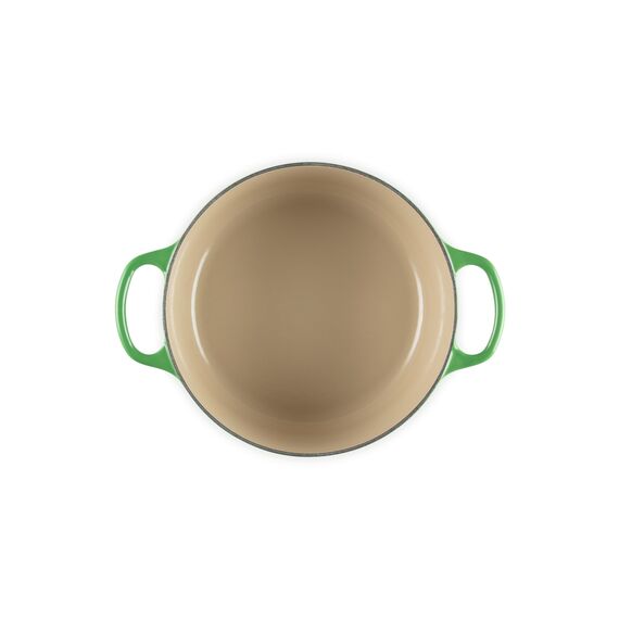 Le Creuset Signature Gusseisen-Bräter mit Deckel, Ø 24 cm, Rund, Für alle Herdarten und Induktion geeignet, Volumen: 4,2 l, 4,305 kg, Bamboo, 21177244082430