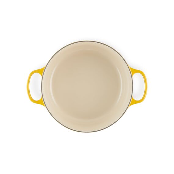 Le Creuset Signature Gusseisen-Bräter mit Deckel, Ø 28 cm, Rund, Für alle Herdarten und Induktion geeignet, Volumen: 6,7 l, 6,125 kg, Nectar, 21177286724430