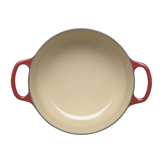 Le Creuset Signature Gusseisen-Bräter mit Deckel, Ø 24 cm, Rund, Für alle Herdarten und Induktion geeignet, Volumen: 4,2 l, 4,305 kg, Burgundy, 21177247502430