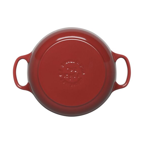 Le Creuset Signature Gusseisen-Bräter mit Deckel, Ø 24 cm, Rund, Für alle Herdarten und Induktion geeignet, Volumen: 4,2 l, 4,305 kg, Burgundy, 21177247502430