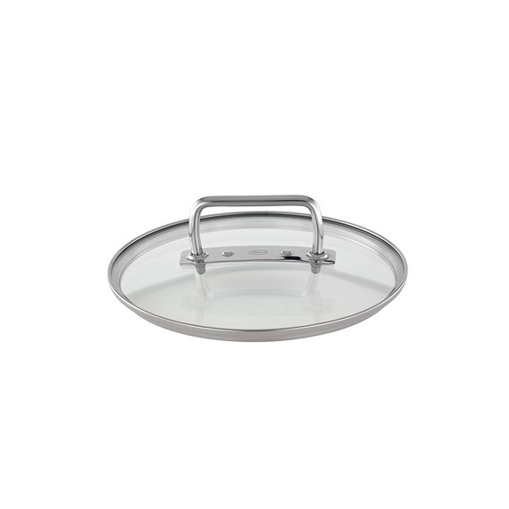 RÖSLE EXPERTISO Kochtopf, Hochwertiger Universaltopf aus Edelstahl 18/10, 24 cm, Glasdeckel, Innenskalierung, induktionsgeeignet, spülmaschinengeeignet, Silberfarben