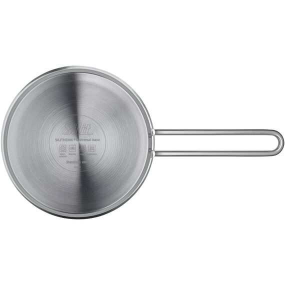 Silit Toskana Topfset Induktion 5-teilig, Edelstahl teilmattiert, Induktions Töpfe Set unbeschichtet mit Glasdeckel, für alle Herdarten geeignet, ohne Innenskalierung, spülmaschinengeeignet