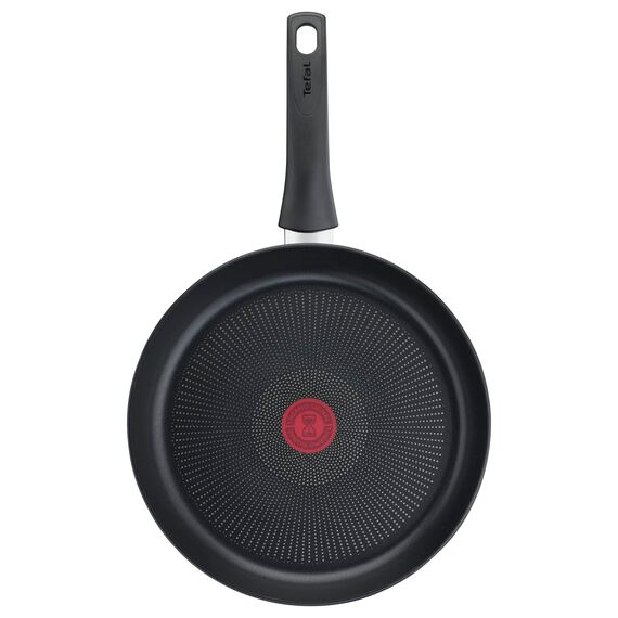 Tefal Ultimate On Bratpfanne Induktion 24 cm, Aluminiumpfanne mit hohem Rand, Antihaftversiegelung, Thermo-Signal bei idealer Brattemperatur, für alle Herdarten geeignet, schwarz, G26004