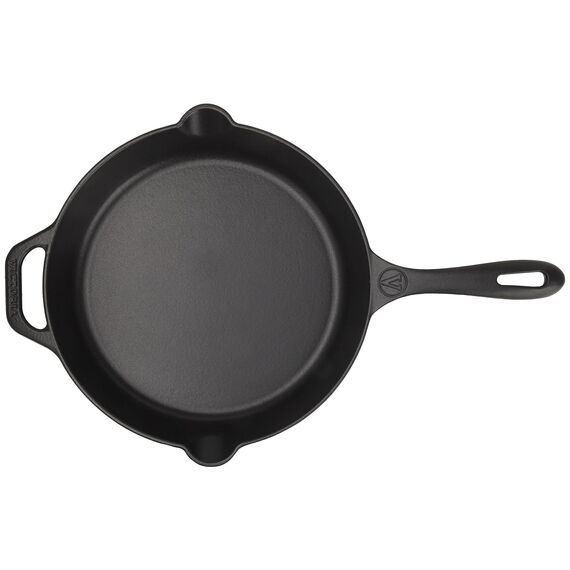 VICTORIA Bratpfanne Emaillierte Gusseisenpfanne Induction 25cm Bratpfanne Geeignet für Feuer, Grill, Backofen, Ceranfeld, Gas, Cast Iron Skillet, Toxic Free Kochgeschirr ohne PTFE oder PFOA